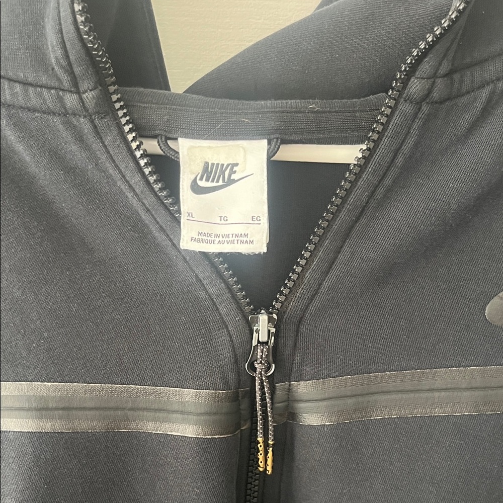 Nike Tech Black Zip-Up Hoodie - Picture 2 of 5